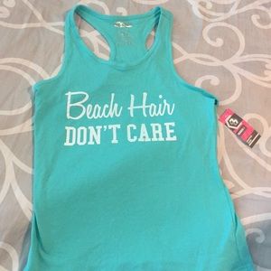 Beach Hair don't care tank 🌊