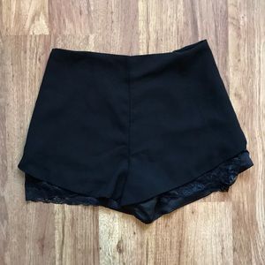 Charlotte Russe black shorts with lace