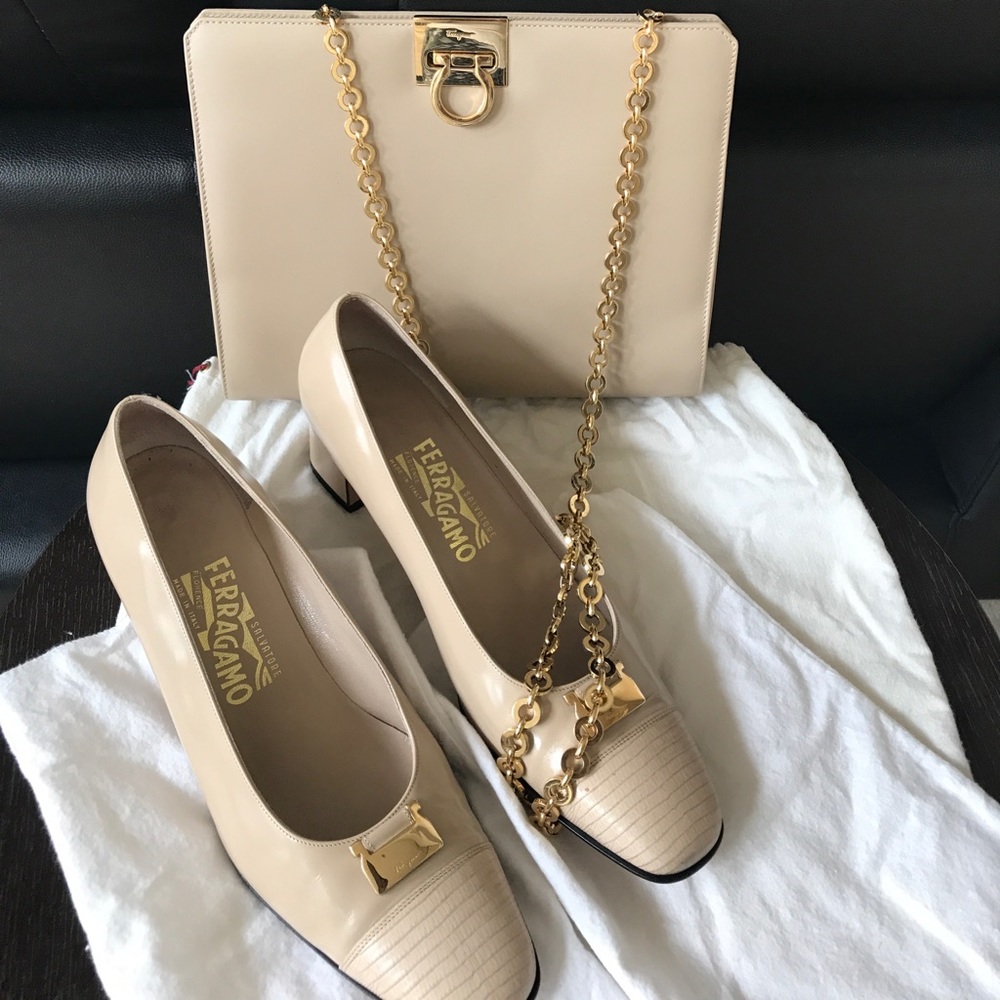 Salvatore Ferragamo Patent Pumps