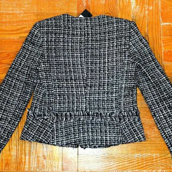 Karl Lagerfeld Paris Tweed Jacket Sz 2 - Picture 5 of 5