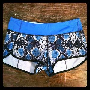 RARE lululemon speed shorts