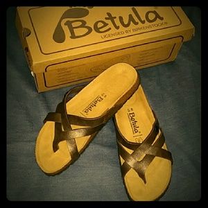 NWT/NIB Betula by Birkenstock Golden Brown Sandals