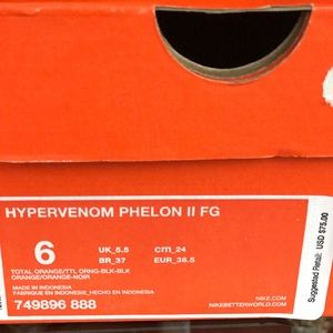 nike Shoes - NWT men's Hypervenom Phelon ll FG Soccer Cleats nike Shoes - NWT men's Hypervenom Phelon ll FG Soccer Cleats