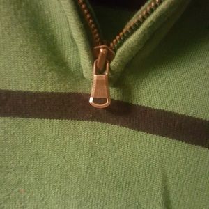 Old Navy Sweaters - Green & navy striped quarter zip Old Navy Sweaters - Green & navy striped quarter zip