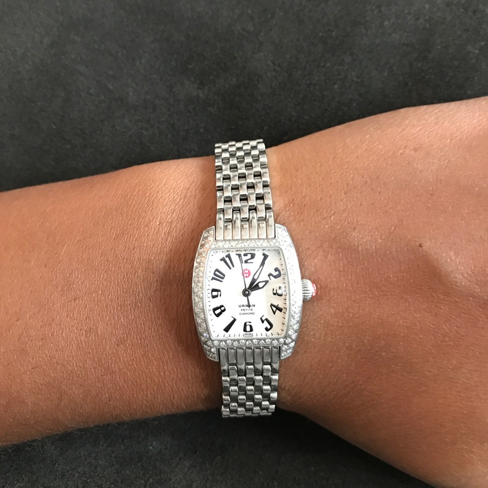 Michele Diamond Urban Watch with tag and 2 extra links