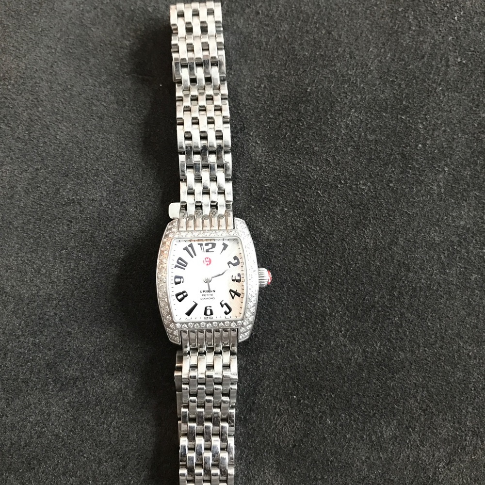 Michele Diamond Urban Watch with tag and 2 extra links - Picture 2 of 5