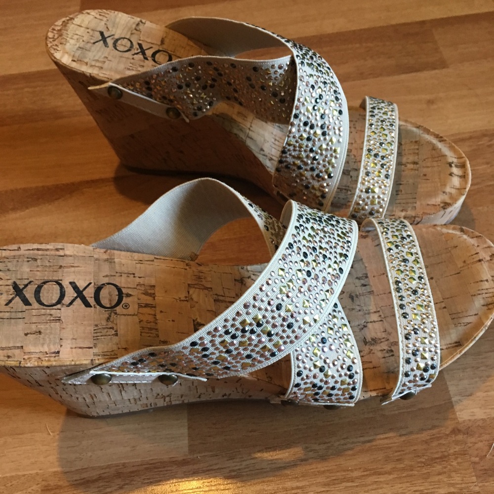 Cork Slip on Wedges