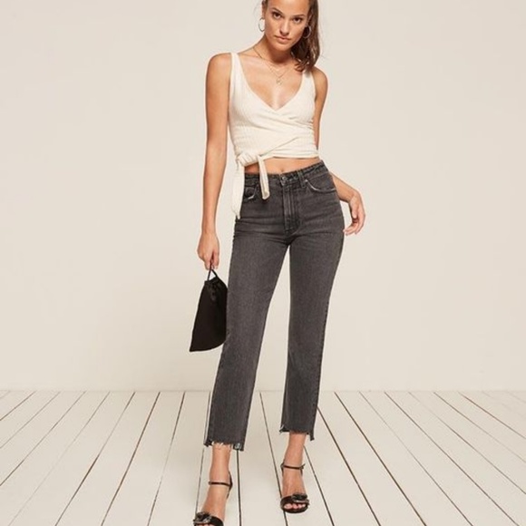 cropped cigarette jeans