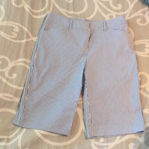 Brand new Blue and white pin stripped capris!