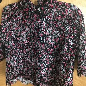 Kooples Floral Lace Top