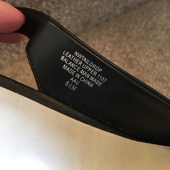 Nine West leather black open toe wedge - Picture 6 of 6