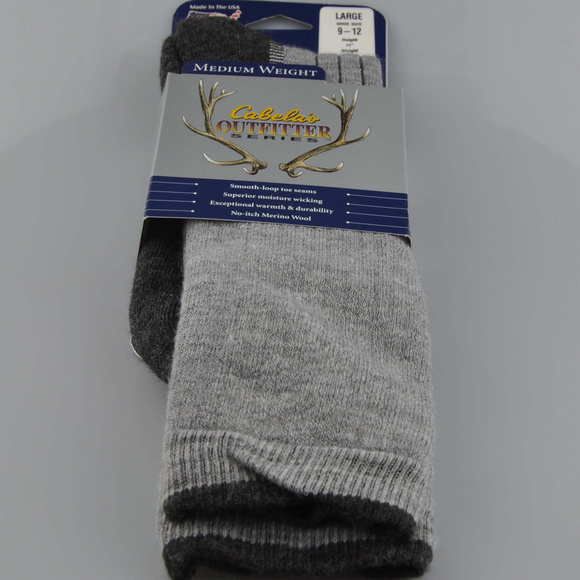 Cabela's Underwear & Socks - Cabela's Outfitter Series Medium Weight Socks Sz L Cabela's Underwear & Socks - Cabela's Outfitter Series Medium Weight Socks Sz L