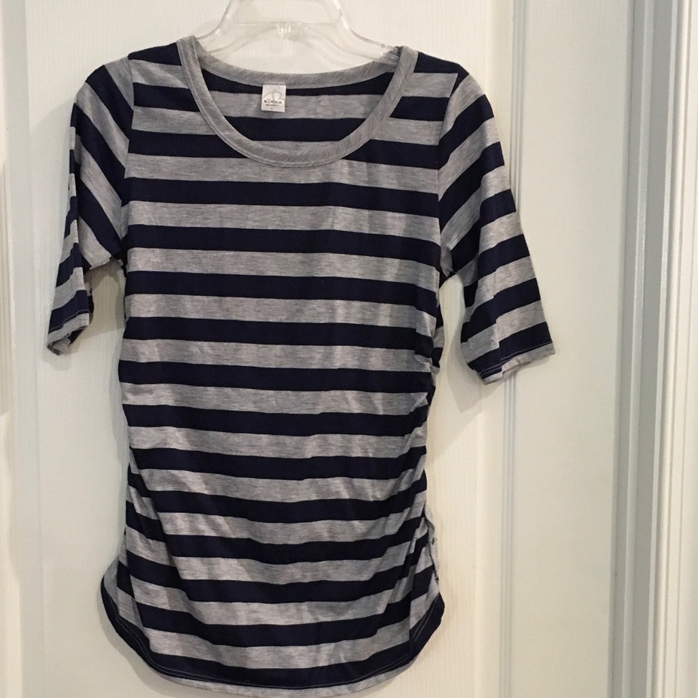 Grey and Navy MATERNITY shirt