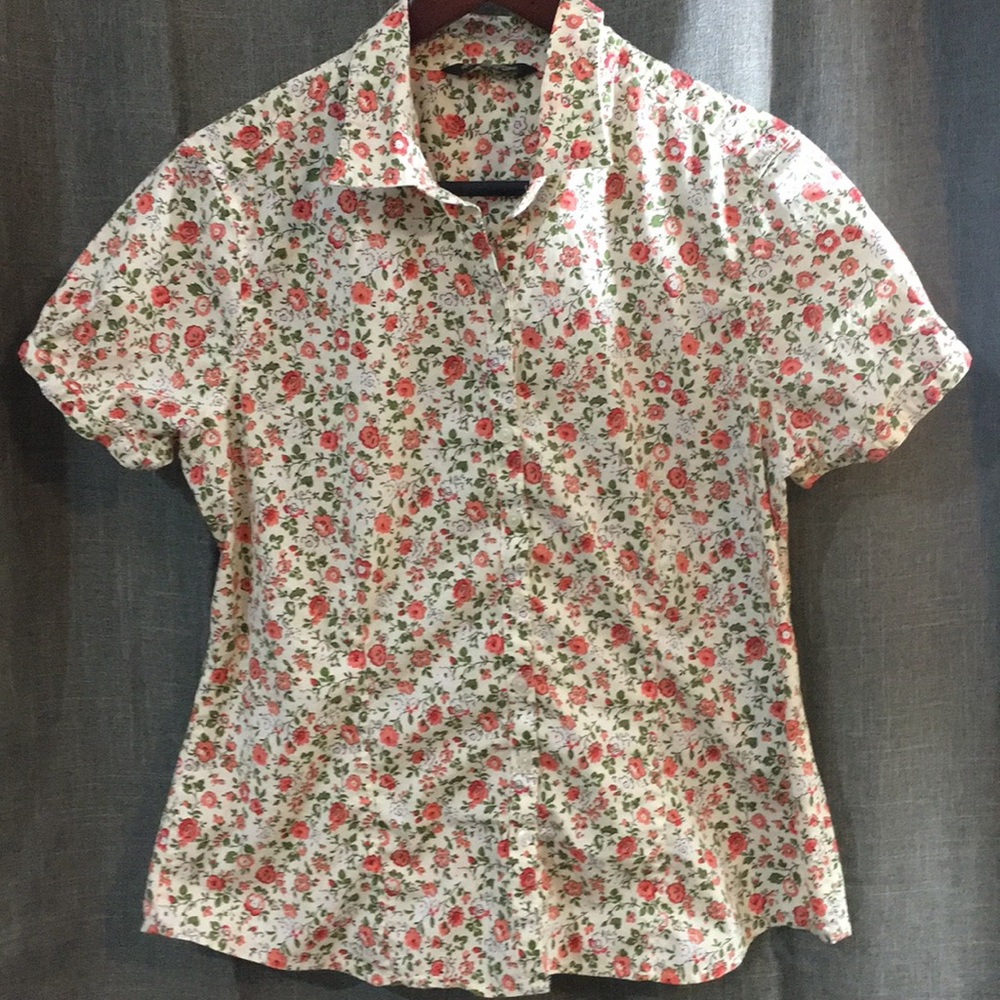 Eddie Bauer floral button down