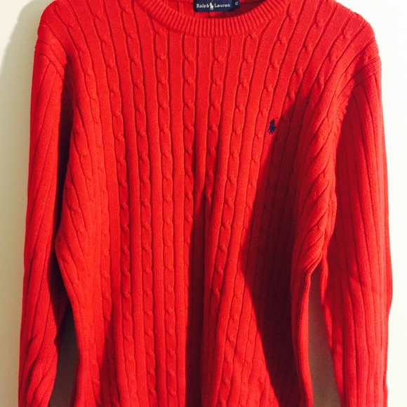 Men's Polo Ralph Lauren Red Sweater - Picture 2 of 4