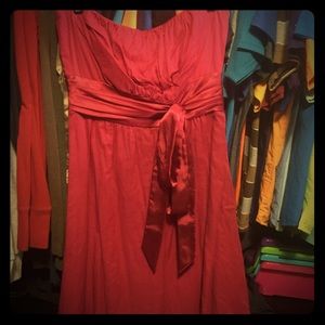 Short strapless dress