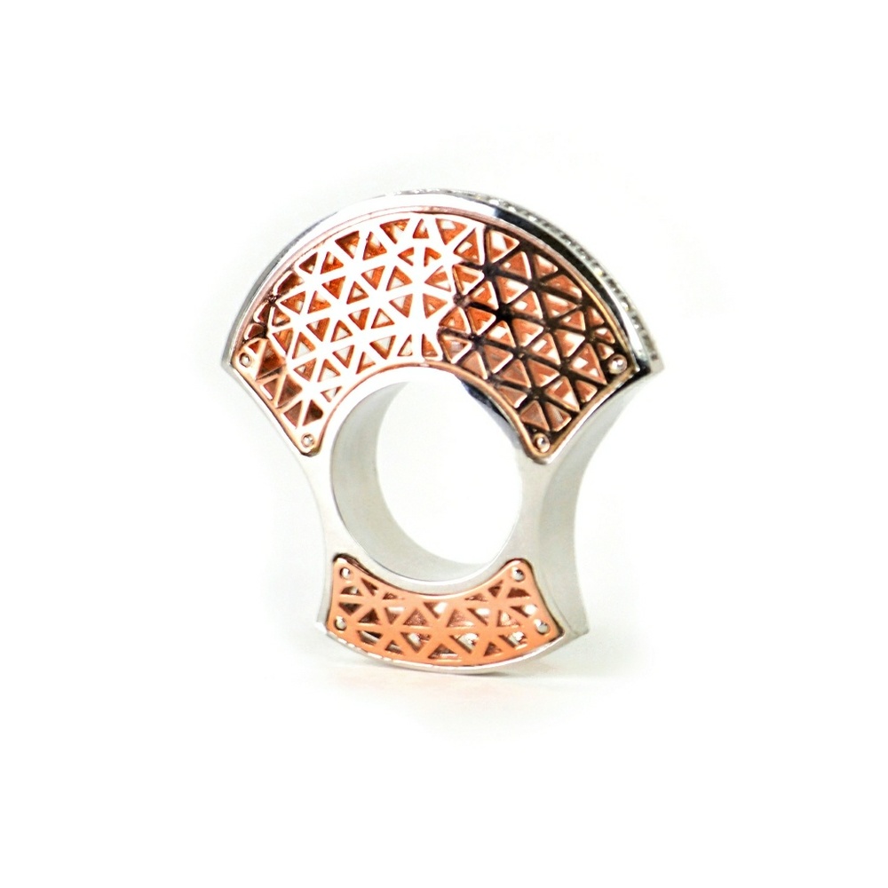 ROSE GOLD STATEMENT RING