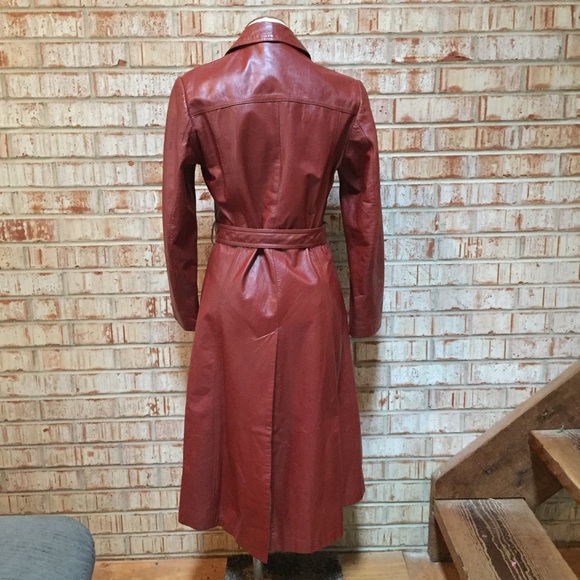 Vintage Jackets & Coats - Vintage Leather Trench Vintage Jackets & Coats - Vintage Leather Trench