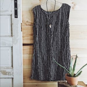 Striped shift dress