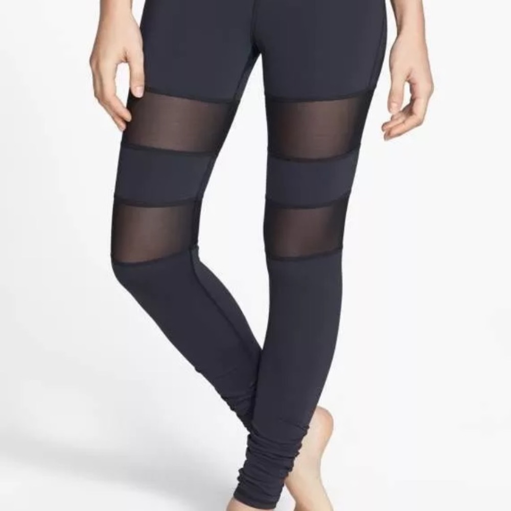 Michi Psyloque Black Mesh Workout Leggings