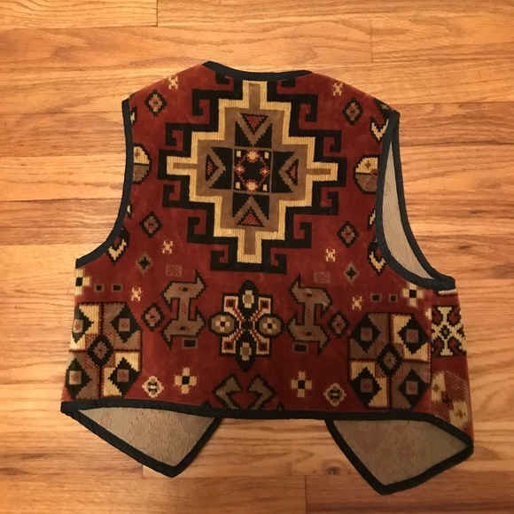 Vintage Jackets & Coats - Southwestern Print Vest Vintage Jackets & Coats - Southwestern Print Vest