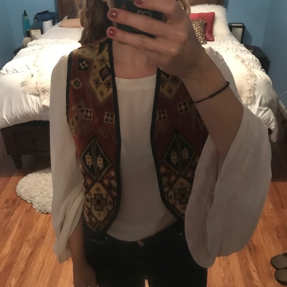 Vintage Jackets & Coats - Southwestern Print Vest Vintage Jackets & Coats - Southwestern Print Vest