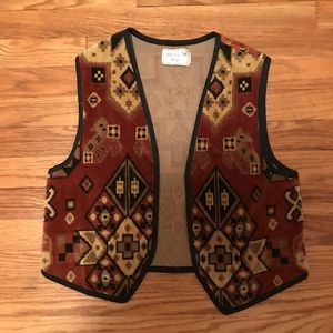 Vintage Jackets & Coats - Southwestern Print Vest Vintage Jackets & Coats - Southwestern Print Vest
