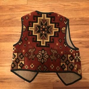 Vintage Jackets & Coats - Southwestern Print Vest Vintage Jackets & Coats - Southwestern Print Vest