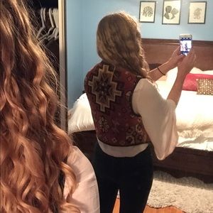 Vintage Jackets & Coats - Southwestern Print Vest Vintage Jackets & Coats - Southwestern Print Vest