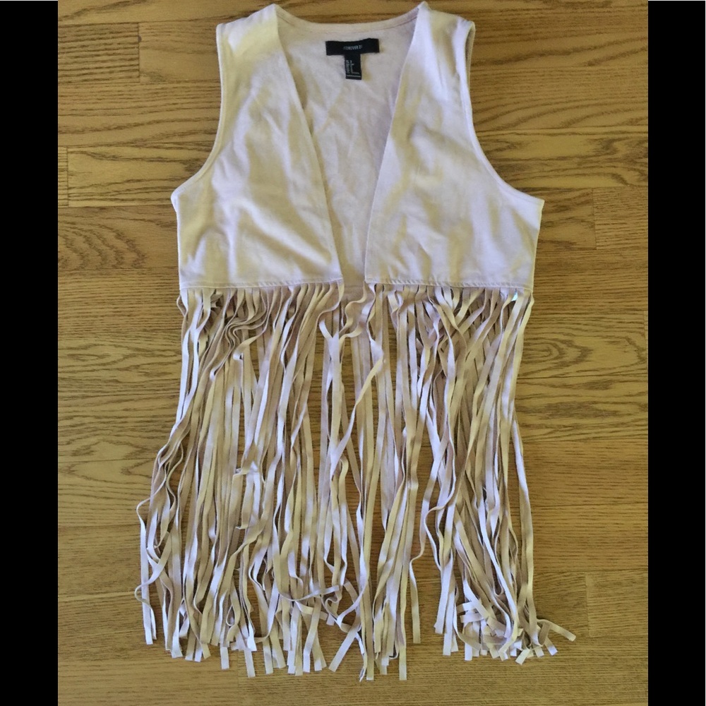 Forever 21 fringe vest