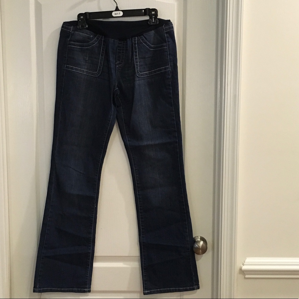 Dark MATERNITY boot cut jeans