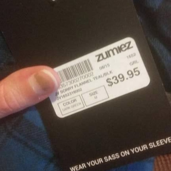 FINAL PRICE DROP! NWT Jac V Blue & Black Flannel - Picture 6 of 6