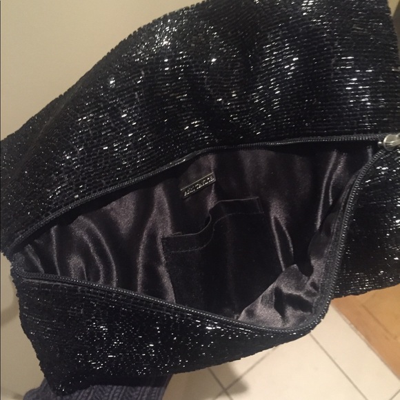 Metallic beaded sequin Ann Taylor clutch purse - Picture 7 of 7