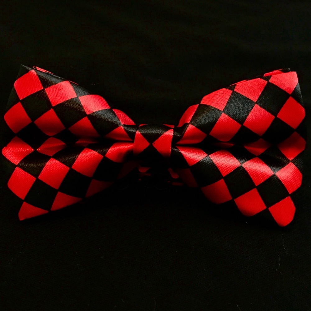 Red/Black Checkered Bow Ties