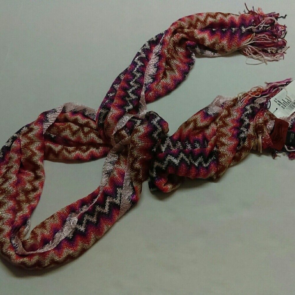 Missoni NWT Purple Chevron Wrap Scarf