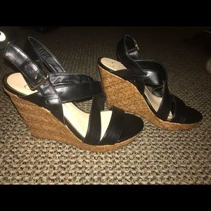 Black healed dress shoes