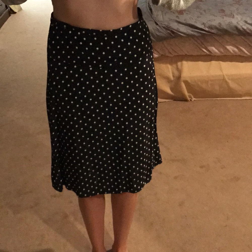 Polka dot print skirt