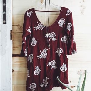 Embroidered Desert Mini Dress