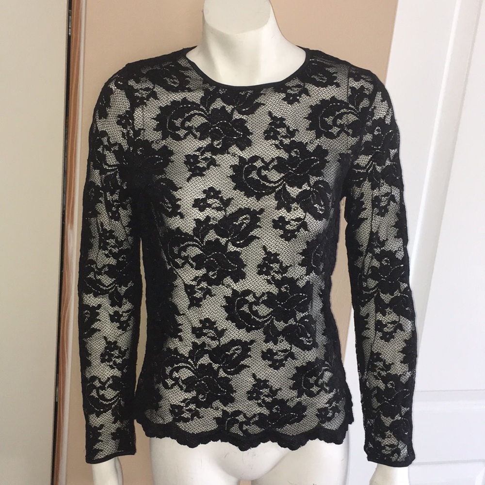 A.B.S by Allen Schwartz lace top sz. L