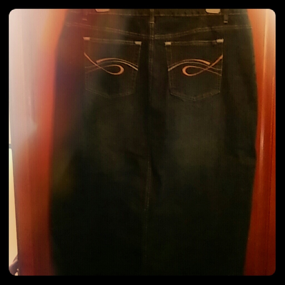 Blue Jean Maxi Skirt