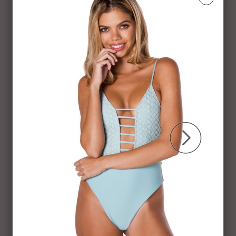 MontceSwim one piece bikini in Teal