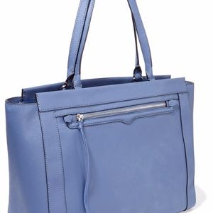 Rebecca Minkoff Blue Saffiano Leather Tote