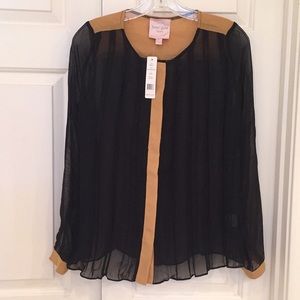 Romeo & Juliet Couture Sheer Blouse Size S NWT