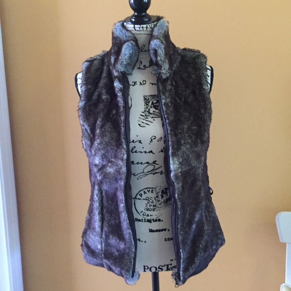 Faux fur vest