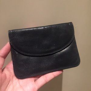 Small vintage Tula leather wallet pouch coin purse