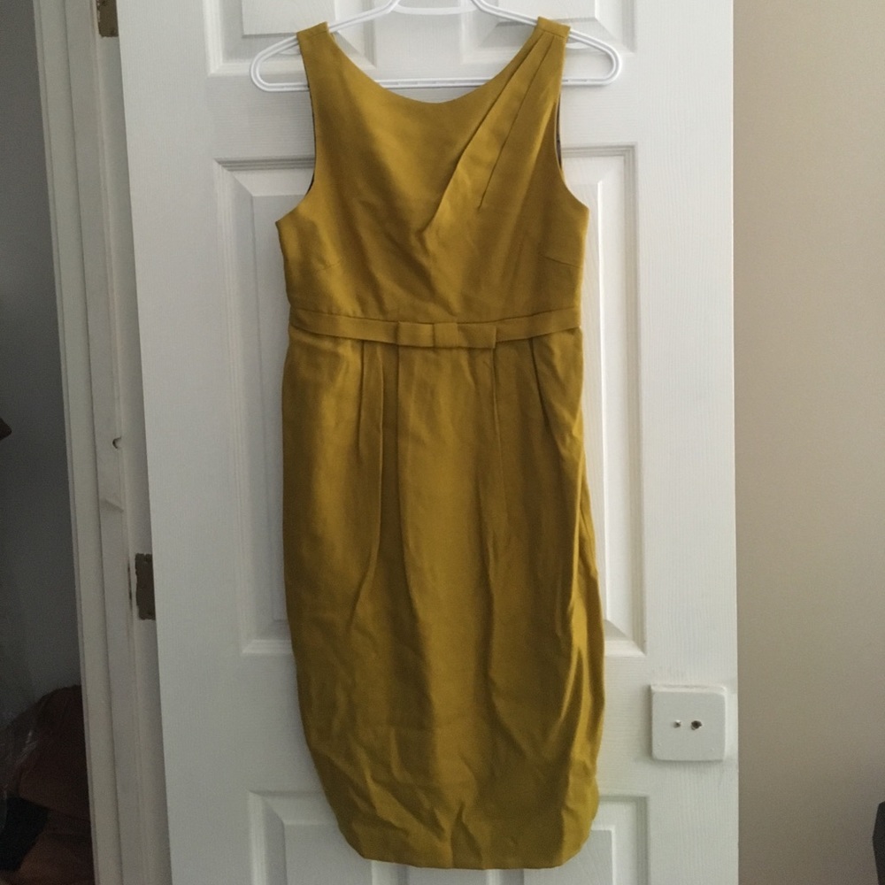 Vera Wang gold cocktail dress