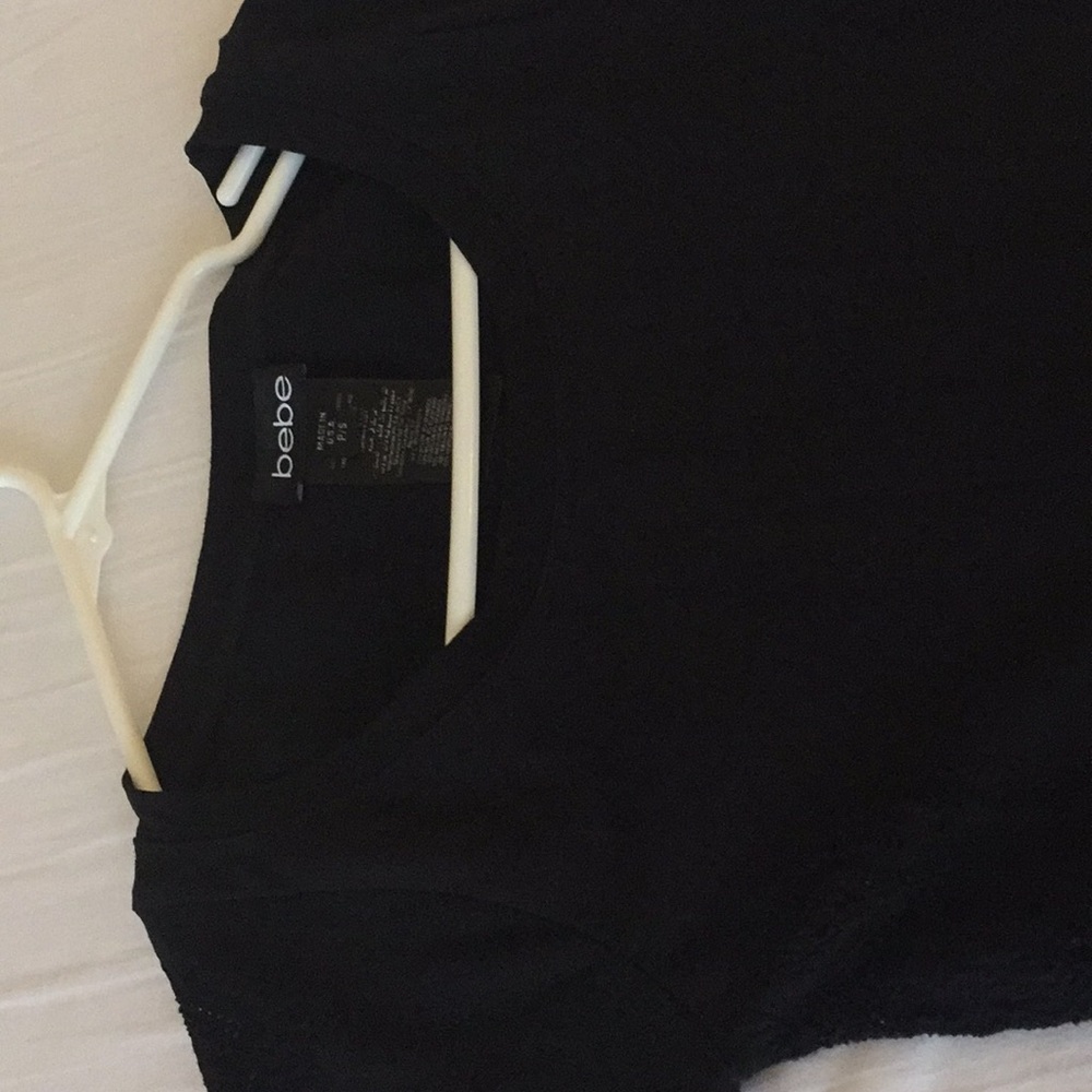 Black stretch material dress