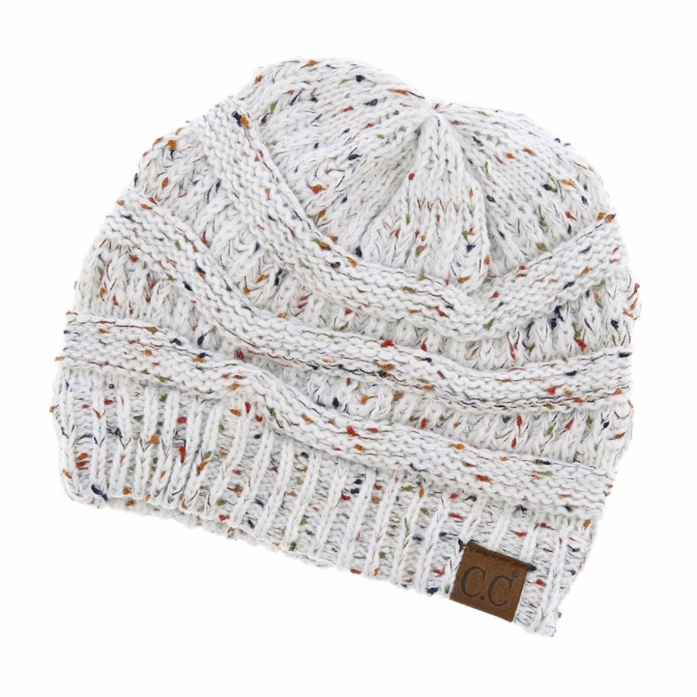 HP 🎊🛍CC Confetti Ivory Beanie - Picture 2 of 2