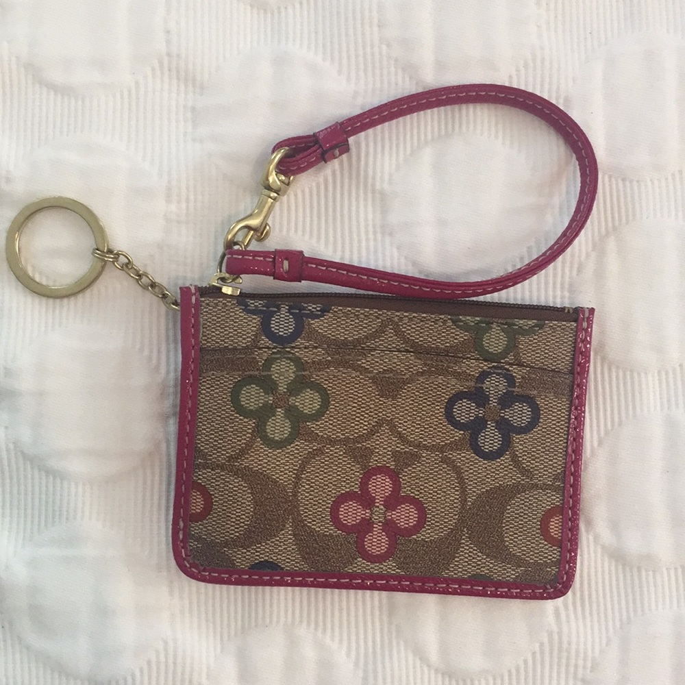 Coach key ring wristlet