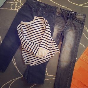 Gap and Cat and Jack Bundle 2 jeans and a top